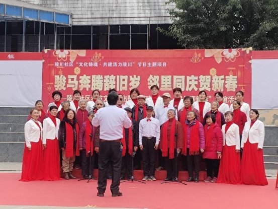 骏马奔腾辞旧岁 邻里同庆贺新春 ——大面街道陵川社区举办春节文艺演出暨“寻味传统年 民俗迎新春”联谊活动